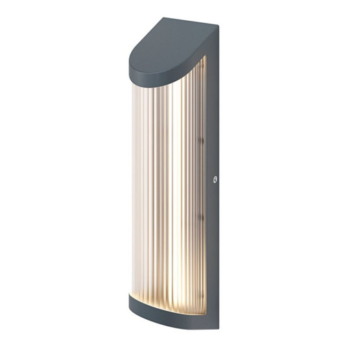 GoodHome Outdoor Wall Lamp Bevel 500 lm IP44, steel