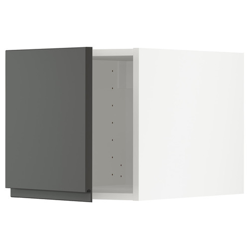 METOD Top cabinet, white/Voxtorp dark grey, 40x40 cm