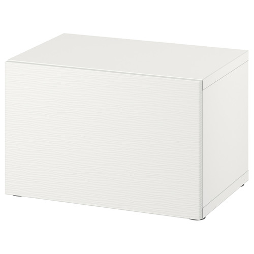 BESTÅ Shelf unit with door, white/Laxviken white, 60x42x38 cm