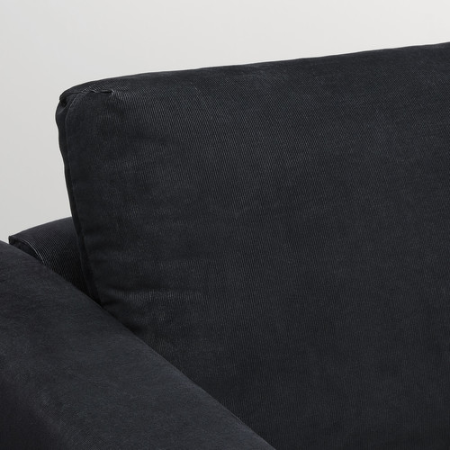 VIMLE Corner sofa, 5-seat, Saxemara black-blue