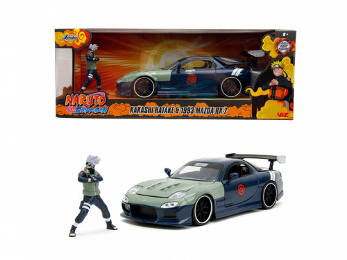 Jada Toys Naruto Mazda RX-7 1993 & Kakashi Hatake 3+
