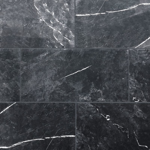 Glazed Tile Ultimate Marble GoodHome 40 x 80 cm, black, 0.83 m2