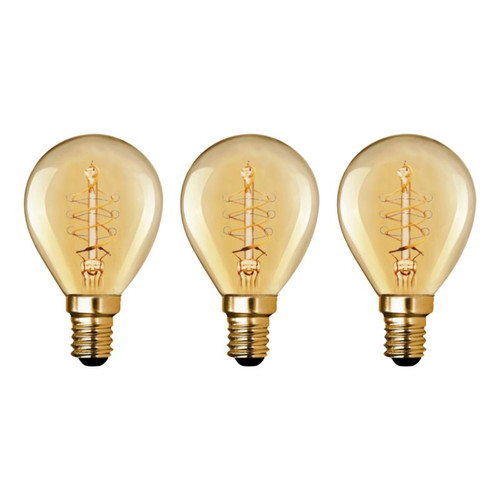 Diall LED Bulb Filament P45 E14 180lm 1800K, amber