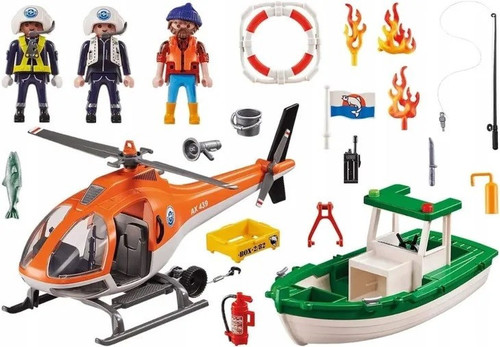 Playmobil Rescue Action Coastal Fire Mission 5+ 70491