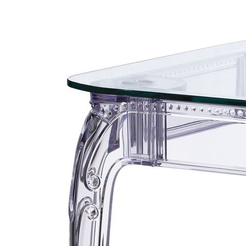 Table Ghost 80x120cm, transparent