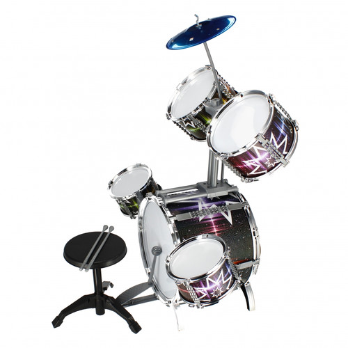 Jazz Music Drum Set, assorted colours, 3+