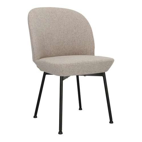 Upholstered Chair Cloe, light grey