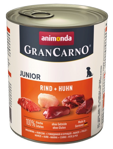 Animonda GranCarno Junior Beef & Chicken Wet Dog Food 800g