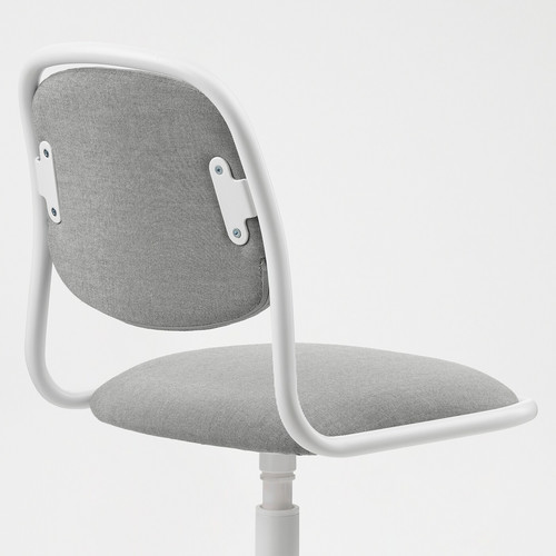 ÖRFJÄLL Children's desk chair, white, Vissle light grey