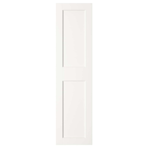 GRIMO  Door with hinges, white, 50x195 cm