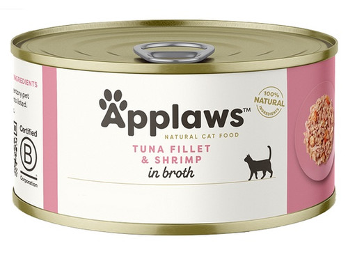 Applaws Natural Cat Food Tuna Fillet with Prawn 70g