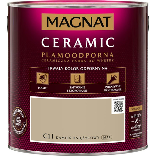 Magnat Ceramic Interior Ceramic Paint Stain-resistant 2.5l, moon stone