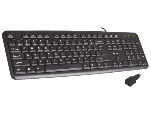 Tracer Wired Keyboard Maverick USB PS2, black