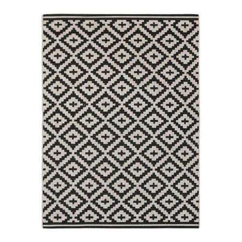 Rug Flox 100 x 150 cm, patterned/anthracite