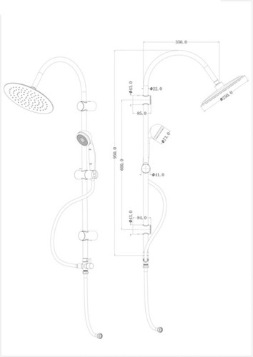 GoodHome Shower Set Blyth