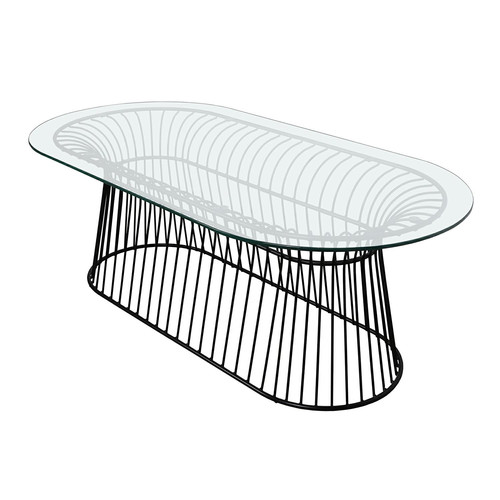 Coffee Table Ombra, oval, black