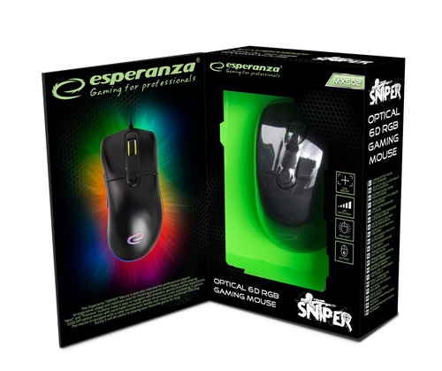 Esperanza Spiner Optical Wired Gaming Mouse 6D USB