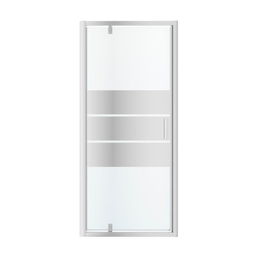 GoodHome Pivot Shower Door Beloya 90 cm, chrome/mirror glass