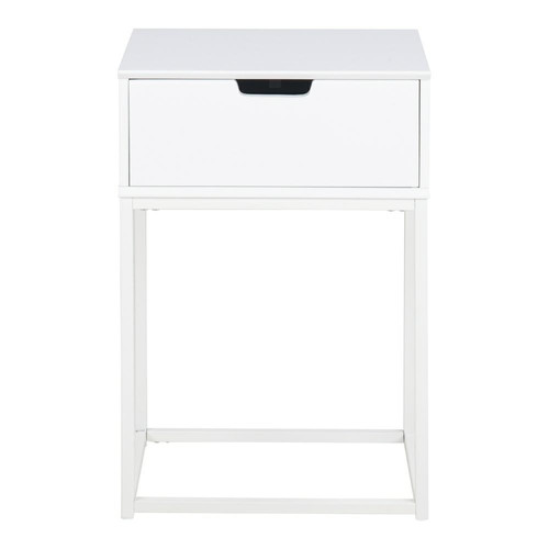 Nightstand Bedside Table Mitra, white