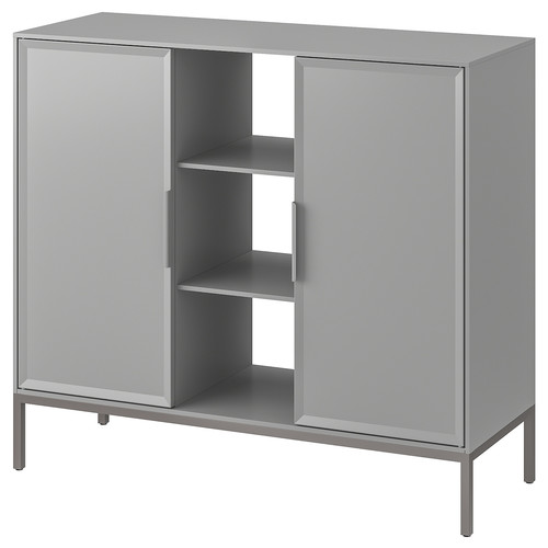 TULLSTORP Cabinet, grey, 99x35x89 cm