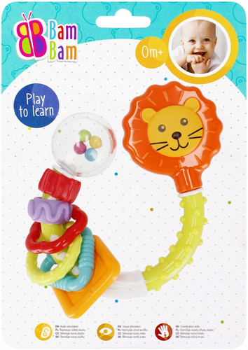 Bam Bam Rattle Lion, assorted colours, 0m+