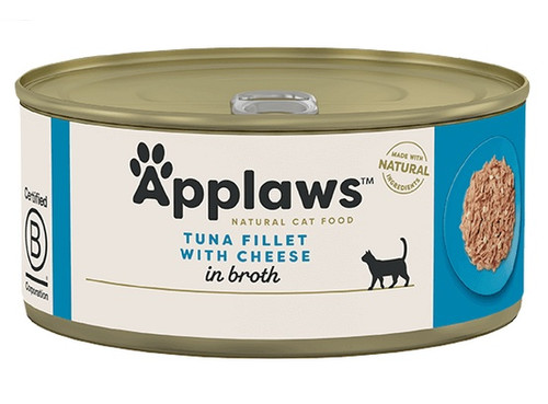 Applaws Natural Cat Food Tuna Fillet with Cheese 156g