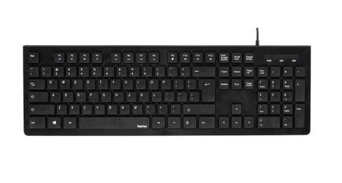 Hama Basic Wired Keyboard KC-200, black