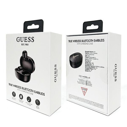 Guess Bluetooth Stereo Headphones with Black Docking Station GUTWST30BK TWS