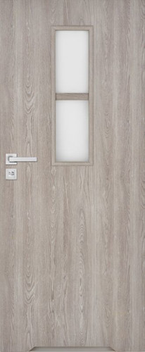 Internal Door, Undercut, Olga 80, right, grey oak