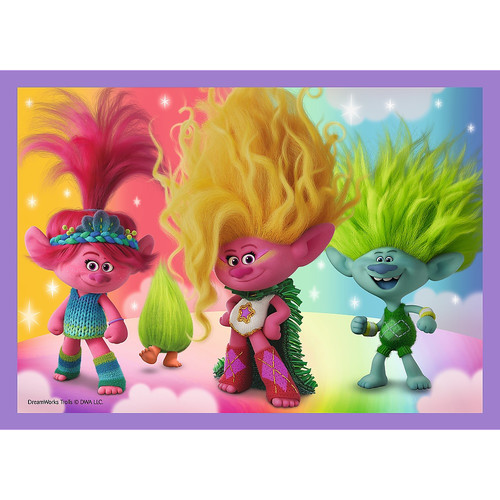 Trefl Children's Puzzle Trolls 4in1 4+