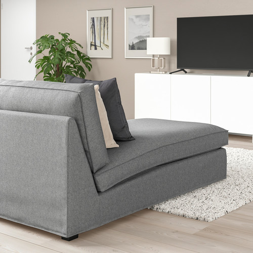 KIVIK Chaise longue, Tibbleby beige/grey