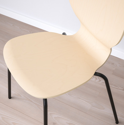 SIGTRYGG Chair, birch/Sefast black