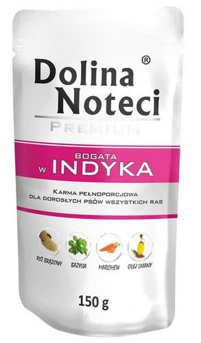 Dolina Noteci Premium Wet Dog Food with Turkey 150g