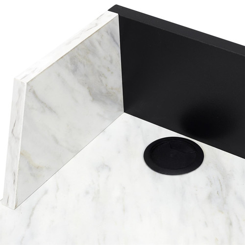 Desk Brico, marble/black