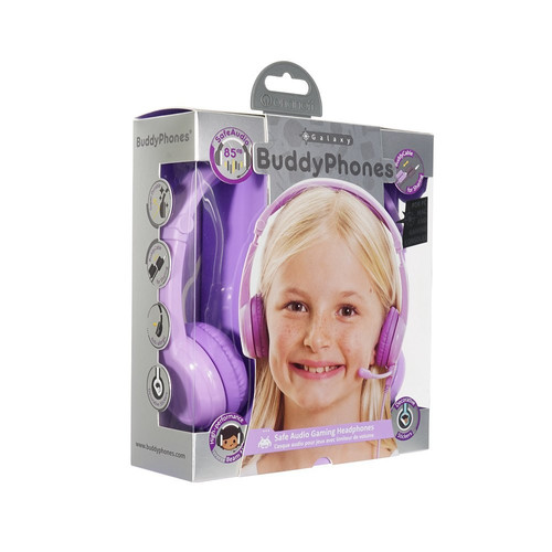 BuddyPhones Headphones Galaxy, lilac