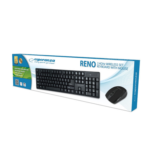 Esperanza Wireless Keyboard and Mouse Set Reno