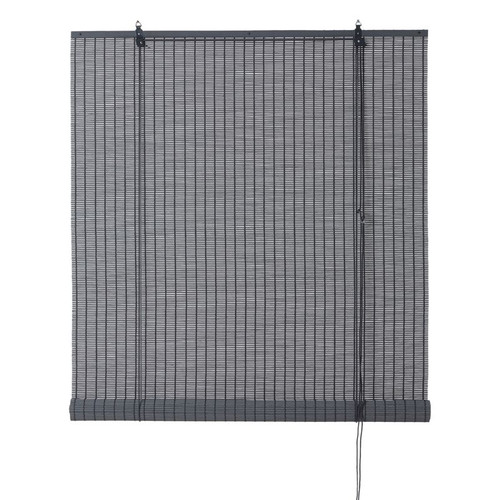 Corded Bamboo Roller Blind Colours Java 90x180cm, grey