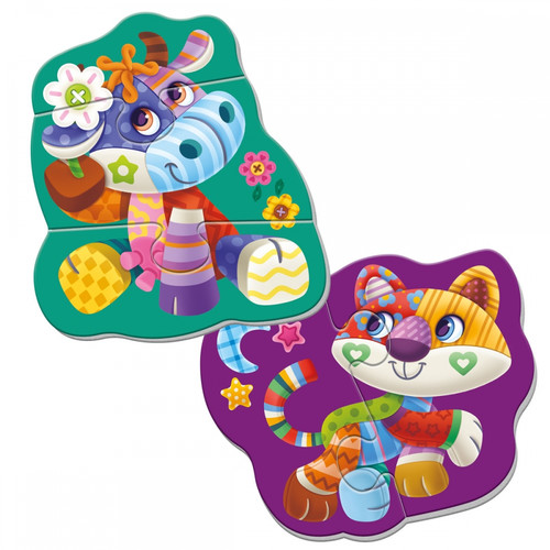 Magnetic Baby Puzzle 2 Sets Cow/Cat