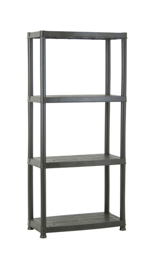 Plastic Shelving Unit 130 x 61 x 31 cm 4 Shelves