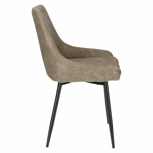 Upholstered Chair Floyd, brown