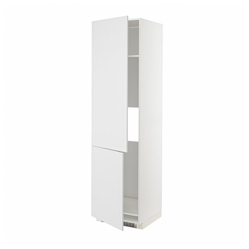 METOD High cab f fridge/freezer w 2 doors, white/Stensund white, 60x60x220 cm