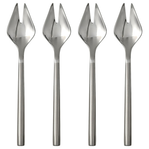 FRÖJDA Salad/dessert fork, stainless steel, 14 cm