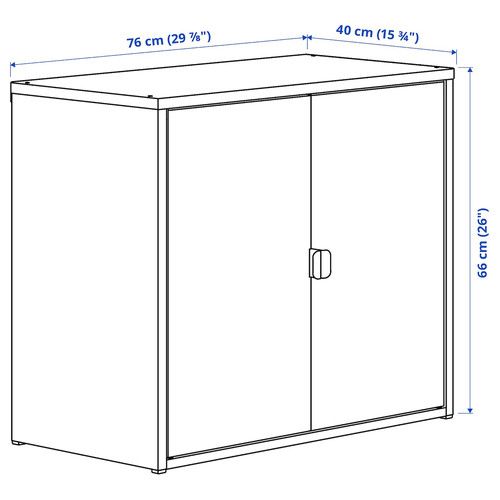 BROR Storage w shelves/cabinet/trolley, grey-green/pine plywood