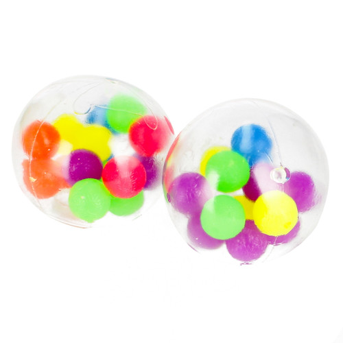 Mesh Squish Ball 7cm, 1pc, random colours, 3+