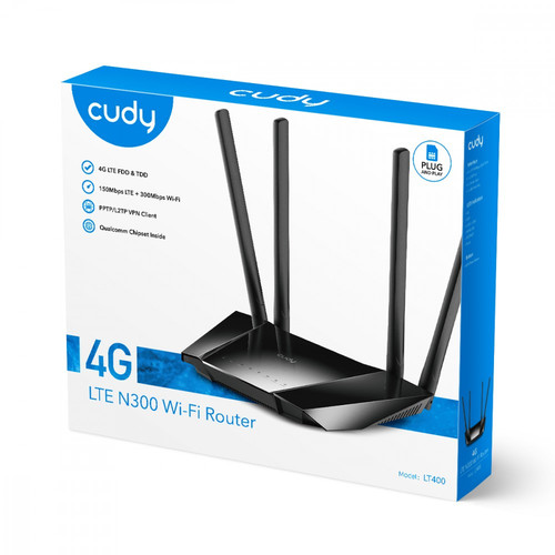 Cudy Router LT400 N300 4G LTE SIM