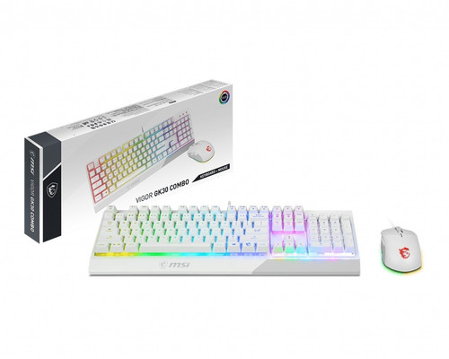 MSI Keyboard + Mouse Set Vigor GK30 Combo, white