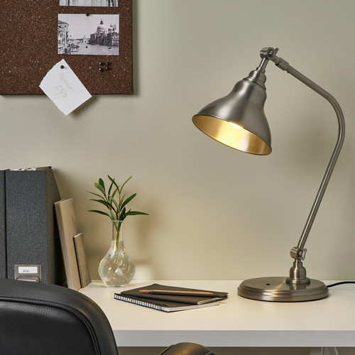 ANKARSPEL Work lamp, pewter effect