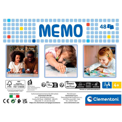 Clementoni Memo Game Farm Animals 4+