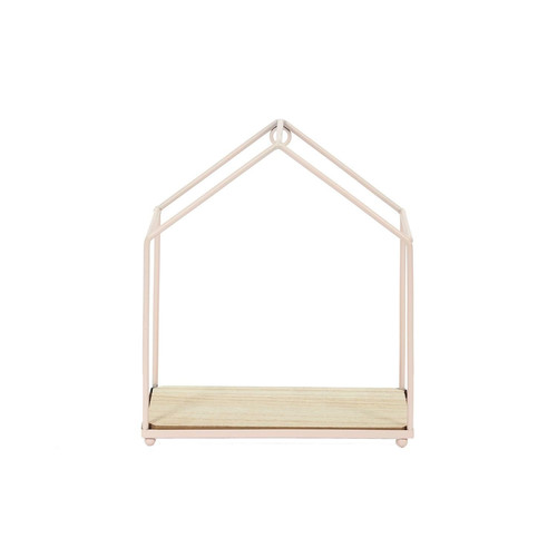 Wall Shelf House 3pcs, pink