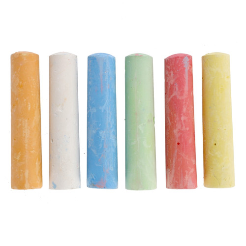 Starpak Sidewalk Chalk 6 Colours Safari